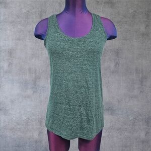 Prana Cozy Up Tank Forrest Green Hemp Outdoor Hiking Tank‎ Top Size XS P78